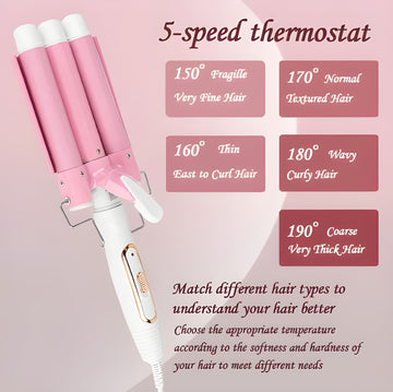 Advanced Triple Action Curler - مكواة تجعيد الشعر المتطورة ثلاثية المفعول